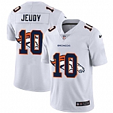 Nike Broncos 10 Jerry Jeudy White Shadow Logo Limited Jersey Yhua,baseball caps,new era cap wholesale,wholesale hats